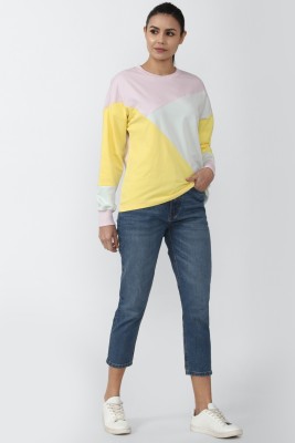 VAN HEUSEN Full Sleeve Color Block Women Sweatshirt