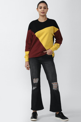 VAN HEUSEN Full Sleeve Self Design Women Sweatshirt