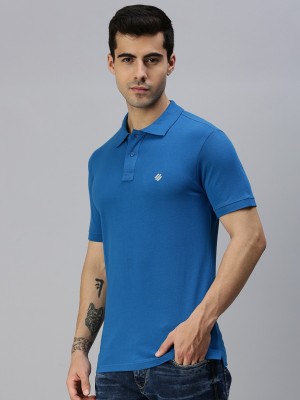 ONN Solid Men Polo Neck Light Blue T-Shirt