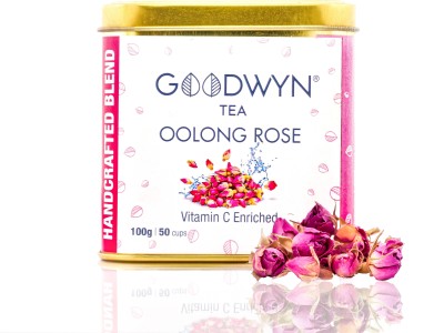 Goodwyn Oolong Rose Tea Loose Long Leaf Assam Tin Can Caffeine-Free Rose Oolong Tea Box(100 g)