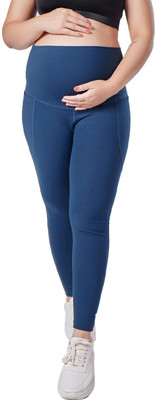BlissClub Solid Women Dark Blue Tights