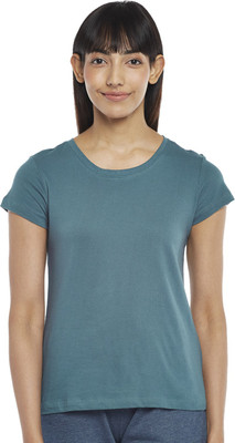 Dreamz by Pantaloons Casual Solid Women Blue Top