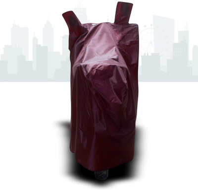 geetaecom Two Wheeler Cover for Hero(CD deluxe, Maroon)