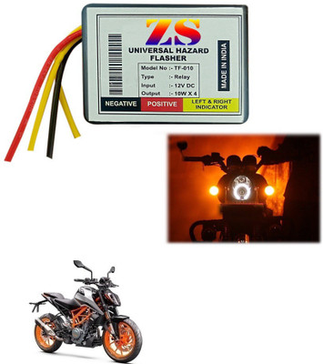Znee Smart Front, Rear Flasher Indicator Light for KTM Duke 390(Multicolor)