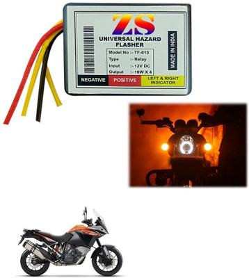 Znee Smart Front, Rear Flasher Indicator Light for KTM Universal For Bike(Multicolor)