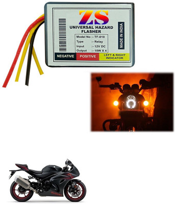 Znee Smart Front, Rear Flasher Indicator Light for Suzuki Universal For Bike(Multicolor)