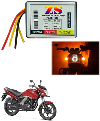 Znee Smart Front, Rear Flasher Indicator Light for Honda Universal For Bike(Multicolor)