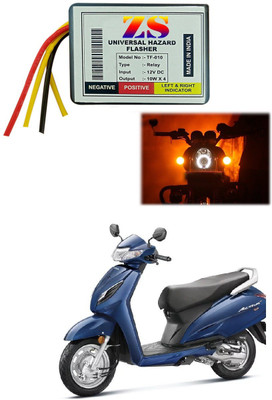 Znee Smart Front, Rear Flasher Indicator Light for Honda Universal For Bike(Multicolor)