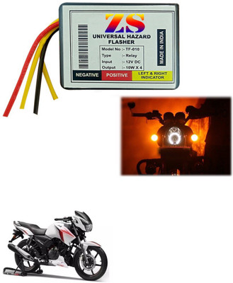 Znee Smart Front, Rear Flasher Indicator Light for TVS Apache(Multicolor)