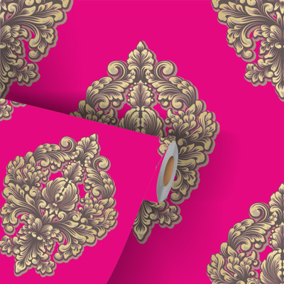 We Kreate Vinyl Decorative Multicolor Wallpaper(L x W: 250 cm x 45 cm)