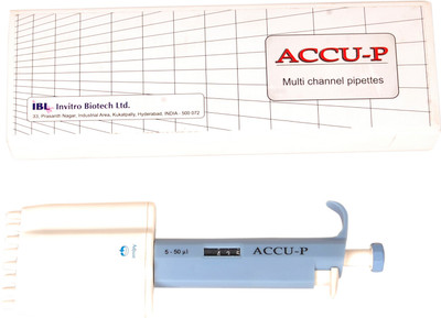

Accu-P Multi Channel Manual Laboratory Pipette(50 microliter)