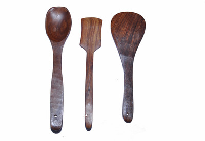 

Rizen Wood Wood Ladle(Pack of 3)