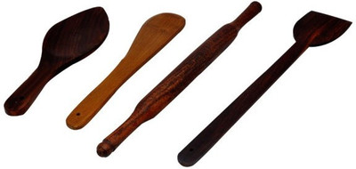 

Onlineshoppee Wood Ladle(Brown, Pack of 4)