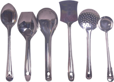 Dynore Set of 6 Stainless Steel Ladle(Steel, Pack of 6) Dynore Set of 6 Stainless Steel Ladle(Steel, Pack of 6)