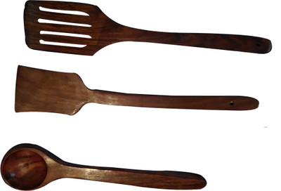 

Swadesibuyzzar Wood Ladle(Pack of 3)