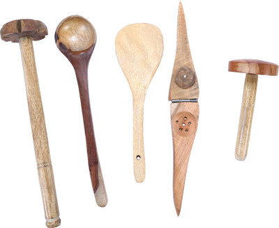 

EtsiBitsi Wood Ladle(Pack of 5)