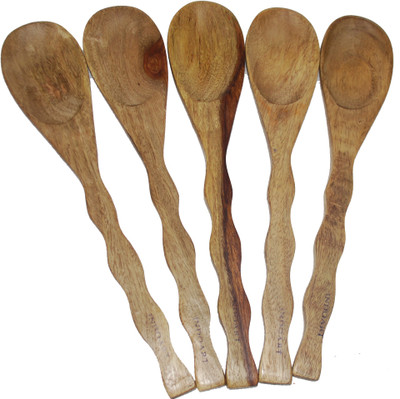 

Indoart Consisting of 5 Bouillon Wood Ladle(Multicolor, Pack of 5)