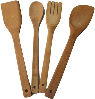 

Pratha Wood Ladle(Brown, Pack of 4)