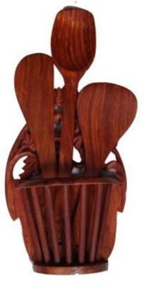 

Onlineshoppee AFR844 Wood Ladle(Brown, Pack of 4)