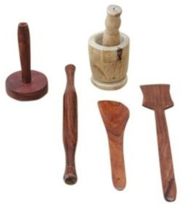 

Onlineshoppee Wood Ladle(Brown, Pack of 5)