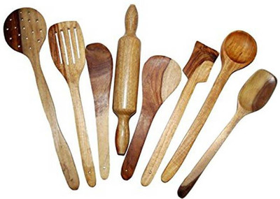 

Desi Karigar Wood Ladle(Pack of 8)
