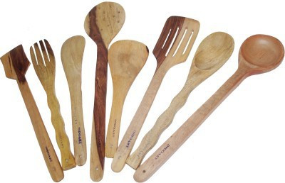 

Craftatoz Wood Ladle(Pack of 8)