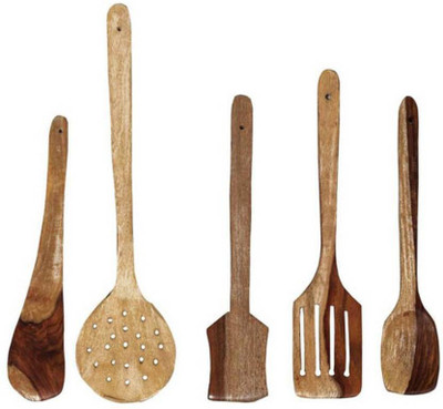 

Shubheksha Wooden Ladle(Pack of 5)