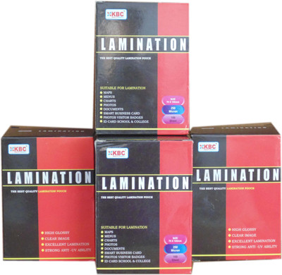 

KBC Business Card Laminating Sheet(250 mil Pack of 4)