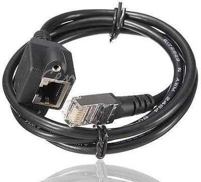 

TechGear Rj45 Male To Female Panel Mount Extension Cable Lan Adapter(10 Mbps)