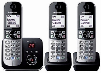 

Panasonic PA-KXTG623 Cordless Landline Phone with Answering Machine(Silver)