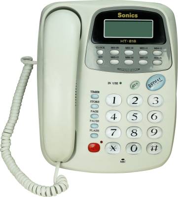 Sonics HT-818 Corded Landline Phone