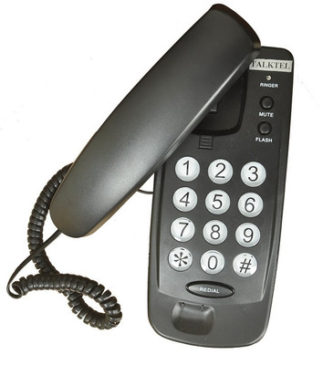 talktel f11 bk Corded Landline Phone(Black)