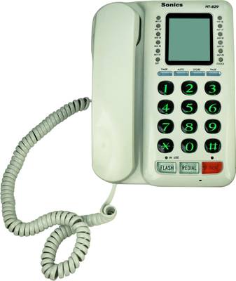 Sonics HT-829 Corded Landline Phone