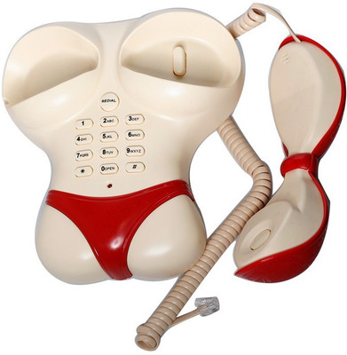 

GeekGoodies Bikini Corded Landline Phone(Red)