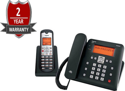 Gigaset C670 Corded Landline Phone with Answering Machine(Black)