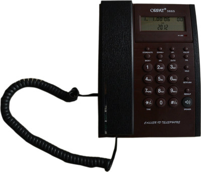 Orpat 3665 Corded Landline Phone(Red)