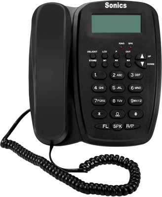 

Sonics SS-916 Corded Landline Phone(Black)