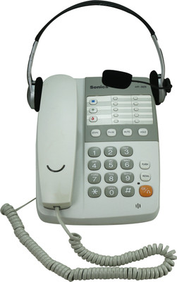

Sonics HT-929-HS Corded Landline Phone(White)