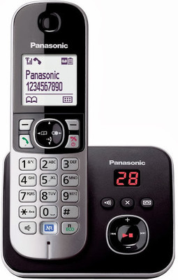 Panasonic PA-KXTG6821 Cordless Landline Phone with Answering Machine(Silver) available at flipkart for Rs.3890