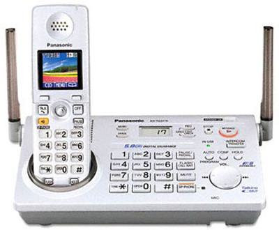 

Panasonic PA-KX-TG5776 Cordless Landline Phone with Answering Machine(White)