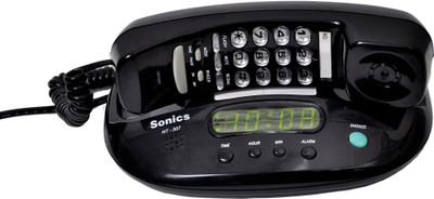 

Sonics HT-307 Black Corded Landline Phone(Black)