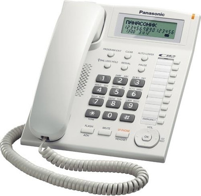 

Panasonic KX-TS880MXWD Corded Landline Phone(White)
