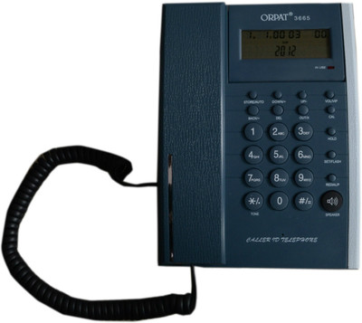 

Orpat 3665 Corded Landline Phone(C.Blue)