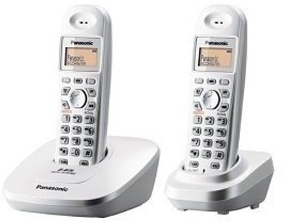 

Panasonic KX-TG3612BX1 Cordless Landline Phone(Silver/White)