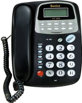 Sonics HT-818 Corded Landline Phone