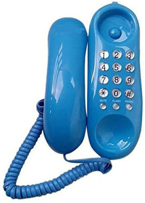 

Shrih Greco Button Corded Landline Phone(Blue)