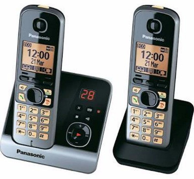 

Panasonic KX-TG6722BX Cordless Landline Phone with Answering Machine(Silver n Black)