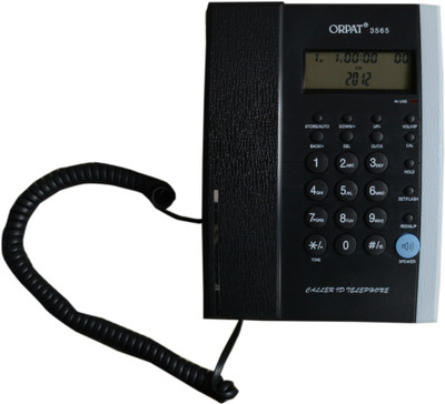 Orpat 3565 Corded Landline Phone(Black)