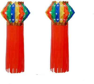 

Cretiv Multicolor Plastic Lantern(50 cm X 25 cm, Pack of 2)