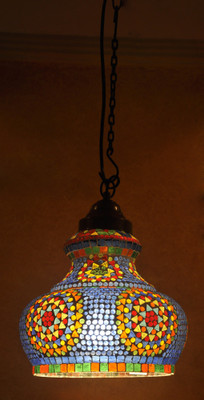 65% OFF on Lal Haveli Home Decorative Light Pendant Ceiling Lamp Blue Glass Table Lantern(25.4 cm X 25.4 cm, Pack of 1) 65% OFF on Lal Haveli Home Decorative Light Pendant Ceiling Lamp Blue Glass Table Lantern(25.4 cm X 25.4 cm, Pack of 1)